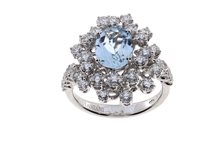 Anillo Damiani Mujer Mimosa in Oro blanco Acquamarina 20071349 - 20071349
